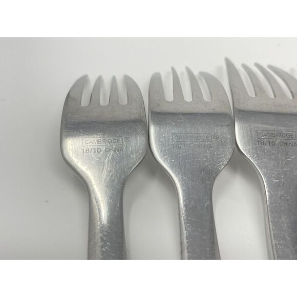 CAMBRIDGE SILVER Destiny Satin Set Of 4 Dinner Forks 8 1/8” And 2 Salad 7 1/8” - Picture 8 of 8